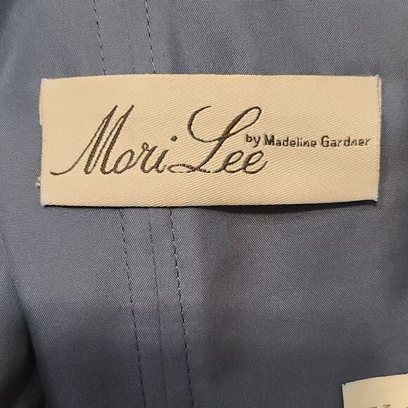 Mori Lee Blue Mother of the Bride Emvellished Gown with Jacket Size 10 - Picture 11 of 12